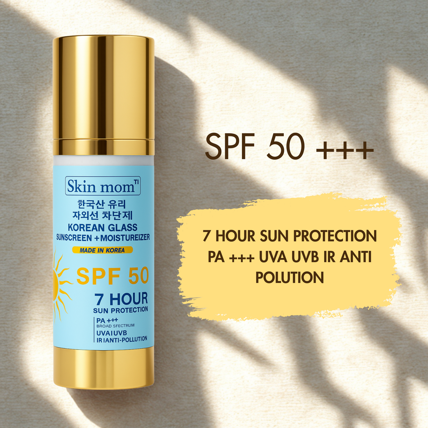 Sunscreen SPF 50+moisturizer